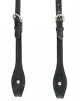 Hilason Horse Genuine Leather One Ear Headstall Bridle GS Concho Black