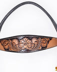HILASON Western Horse Headstall & Breast Collar American Leather Floral Carving