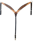 HILASON Western Leather Horse Headstall & Breast Collar Floral Carved Tan | Leather Headstall | Leather Breast Collar