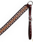HILASON Western American Leather Headstall Breast Collar Horse Tack Set