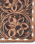Hilason Western Stylish Floral Hand Tooled Genuine Leather Smartphone Cell Phone Holder
