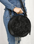 American Darling Canteen Hand Tooled Genuine Leather women bag western handbag purse