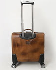 American Darling Travel Case Beautifully Hand Tooled Hair-On Genuine Leather women bag western handbag purse