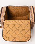 American Darling ADBG1305 Duffel Hand Tooled Genuine Leather Women Bag Western Handbag Purse