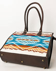 American Darling Saddle Blanket Genuine Leather Women Bag Western Handbag Purse