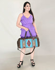 OHLAY OHA101C DUFFEL Upcycled Wool Genuine Leather women bag western handbag purse