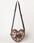American Darling ADBGA476 Hand Tooled Hair-On Genuine Leather Women Bag Western Handbag Purse