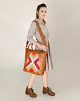 American Darling ADBGA478 Saddle Blanket Genuine Leather Women Bag Western Handbag Purse