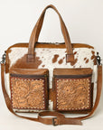 American Darling Briefcase Hair On Genuine Leather Women Bag Western Handbag Purse