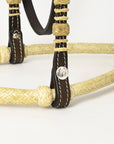 Hilason Western Horse Beautiful Noseband Tack American Leather Rein with Bosal Set