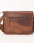 American Darling ADBG1322A Hand Tooled Hair-On Genuine Leather Women Bag Western Handbag Purse
