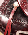 Hilason Western Horse Kids Youth Children Trail Genuine Leather Saddle Dark Brown