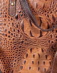 American Darling Western Crocodile Embossed Women Genuine Leather Handbag Purse Bag