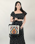 American Darling ADBGA485 Saddle Blanket Genuine Leather Women Bag Western Handbag Purse