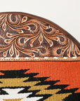 American Darling ADBGA486 Hand Tooled Saddle Blanket Genuine Leather Women Bag Western Handbag Purse