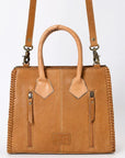 American Darling Adbga488 Tote Hand Tooled Hair-On Genuine Leather Women Bag Western Handbag Purse