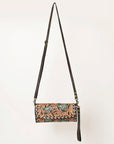 ADBGA489 American Darling Hand Tooled Genuine Leather Women Bag Western Handbag Purse