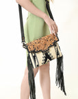 American Darling Crossbody Hand Tooled Saddle Blanket Genuine Leather Women Bag Western Handbag Purse