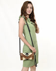 American Darling Hand Tooled Saddle Blanket Genuine Leather Women Bag Western Handbag Purse