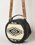 American Darling Saddle Blanket Genuine Leather Women Bag Western Handbag Purse