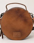 American Darling ADBG1391B Cross Body Hand Tooled Genuine Leather Women Bag Western Handbag Purse