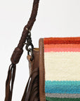American Darling ADBG1392B Messenger Saddle Blanket Genuine Leather Women Bag Western Handbag Purse
