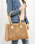 American Darling ADBGZ793A Hand Tooled Genuine Leather Women Bag Western Handbag Purse