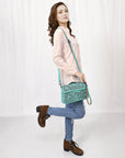 ADBGZ796B American Darling CROSS BODY I Hand Tooled Genuine Leather women bag western handbag purse