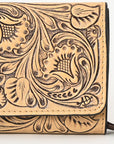 American Darling ADBGZ797A Clutch Hand Tooled Genuine Leather Women Bag Western Handbag Purse