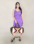 OHLAY OHA102A DUFFEL Upcycled Wool Genuine Leather women bag western handbag purse