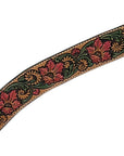 Hilason Horse Floral Hand Painted American Leather Breast Collar Headstall Tan