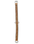 HILASON Western Horse Genuine Leather Hand Tooled Floral Design Headstall Breast Collar Tan