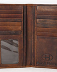 BAR H EQUINE Western Rodeo Bifold Unisex Genuine Leather Walllet