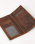 BAR H EQUINE Western Rodeo Bifold Unisex Genuine Leather Walllet
