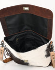 OHLAY OHG124 Cross Body Hand Tooled Hair-On Genuine Leather women bag western handbag purse