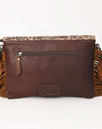 Ohlay Bags OHG128 Clutch Hand Tooled Hair-On Genuine Leather Women Bag Western Handbag Purse