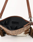 Ohlay Bags OHG130 Cross Body I Hand Tooled Hair-On Genuine Leather Women Bag Western Handbag Purse