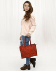 American Darling ADBG1412A Tote Hand Tooled Genuine Leather Women Bag Western Handbag Purse