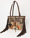 American Darling ADBG1113A Tote Saddle Blanket Genuine Leather Women Bag Western Handbag Purse