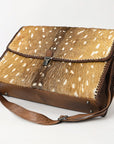 ADBG1420 Briefcase Hair On Genuine Leather Women Bag Western Handbag Purse