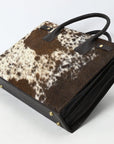 Hair-On Genuine Leather women bag western handbag purse