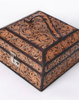 American Darling Jewelry Case Hand Tooled Genuine Leather women bag western handbag purse