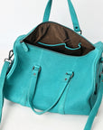 American Darling Duffel Full Grain Genuine Leather Western Women Bag | Handbag Duffle Weekend Travel Bags for