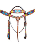 HILASON W. H. Genuine Leather Breast Collar Tan – Hilason