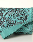 American Darling ADBG1106A Wallet Hand Tooled Genuine Leather Women Bag Western Handbag Purse
