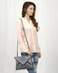 American Darling Envelope Hand Tooled Genuine Leather women bag western handbag purse