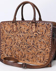 American Darling ADBG1429 Cross Body Hand Tooled Genuine Leather women bag western handbag purse