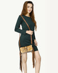 American Darling ADBG1434 Cross Body Hair On Genuine Leather women bag western handbag purse
