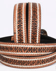 HILASON Western Genuine Leather Belt for Men Women Cowboy Cowgirl Handmade Unisex Full Grain Heavy Duty Engraved Buckle Belt