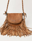 Never Mind Nmbgm168 Small Crossbody Vintage Handmade Genuine Cowhide Leather Women Bag Western Handbag Purse